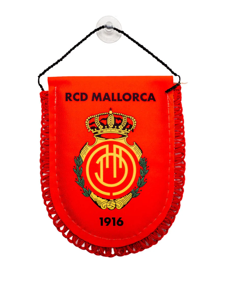 Banderín Escudo Con Ventosa Rojo