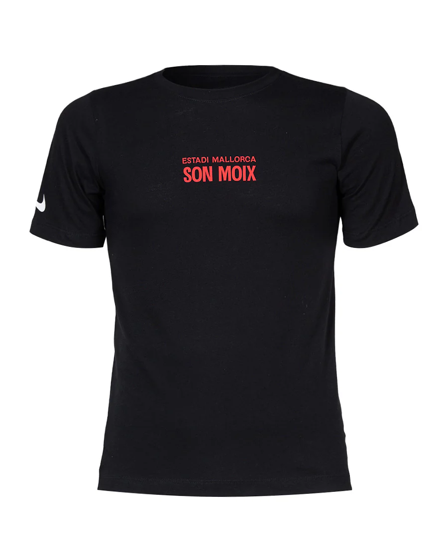 Camiseta Fanswear Estadi Mallorca Son Moix Negra Niño