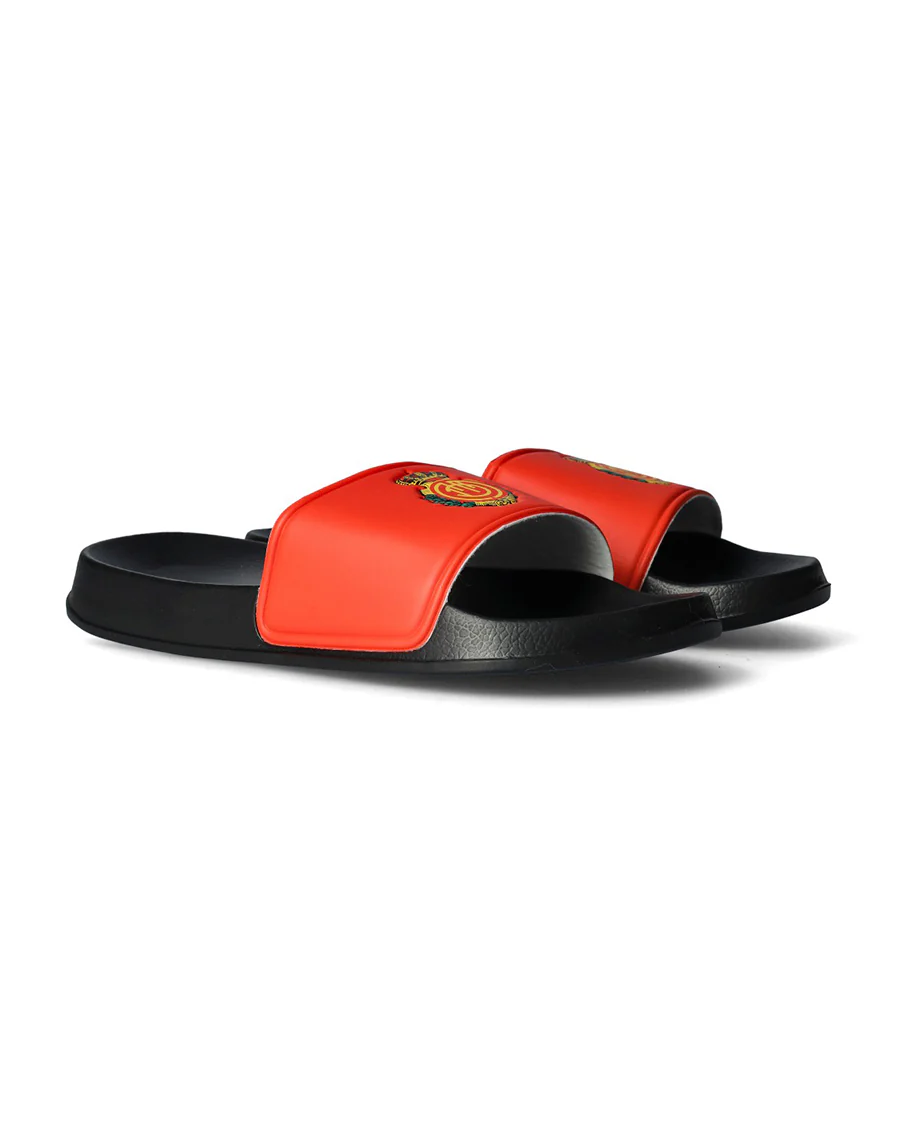 Chanclas Pala Negro Rojo