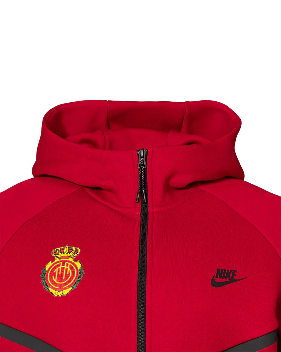 Chaqueta con Capucha Tech Fleece Cortavientos Roja - Image 6