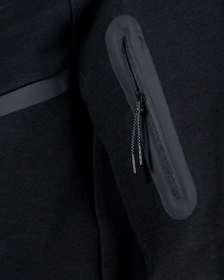 Chaqueta con Capucha Sportswear Tech Fleece Cortavientos Negra - Image 7