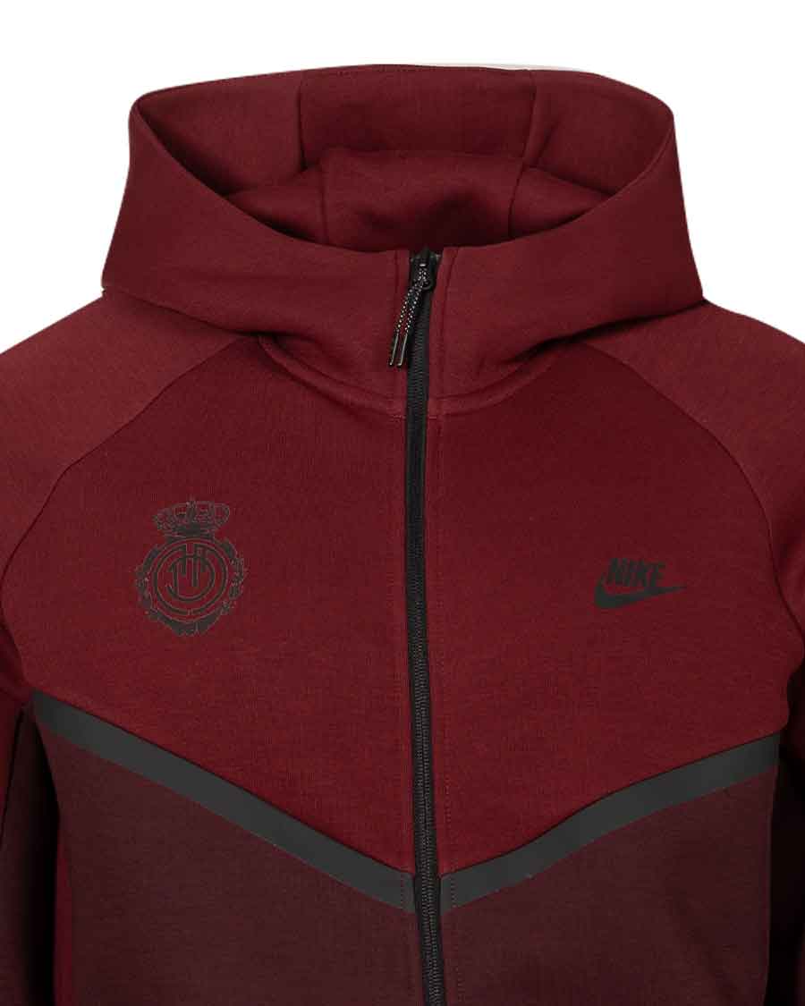 Chaqueta con Capucha Sportswear Tech Fleece Cortavientos Burdeos - Image 7