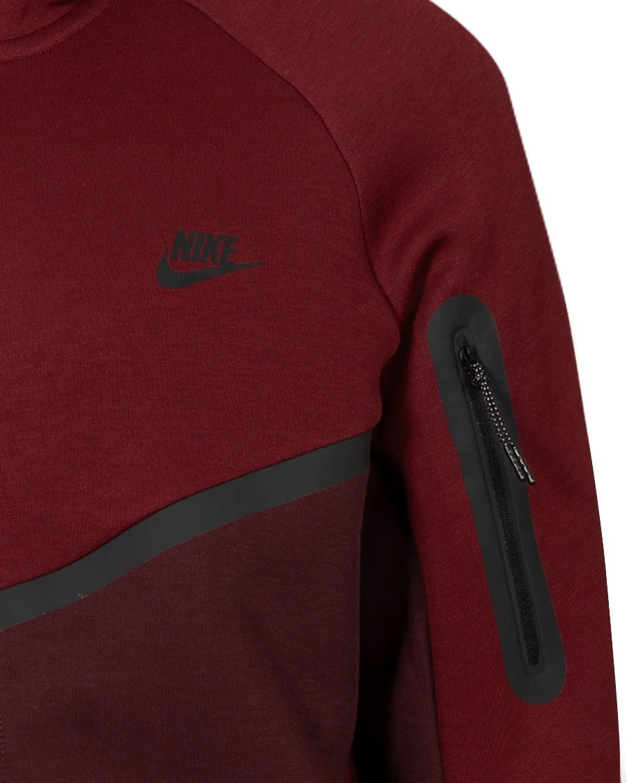 Chaqueta con Capucha Sportswear Tech Fleece Cortavientos Burdeos - Image 8
