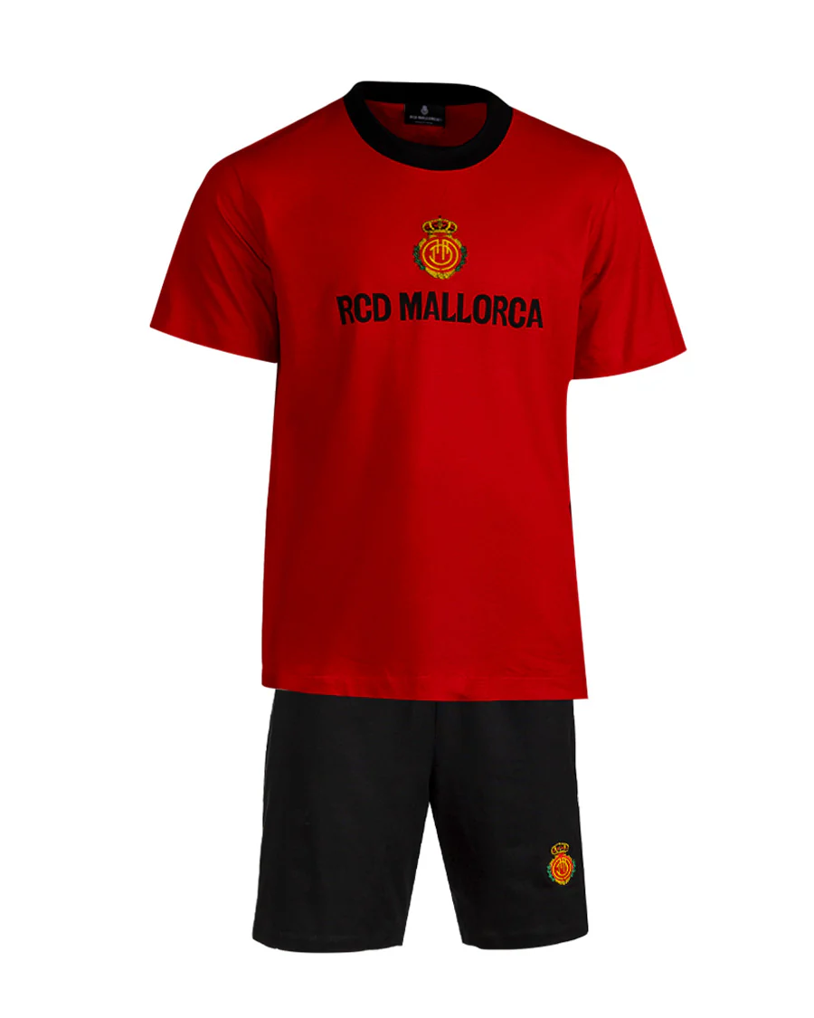 Pijama Verano Rojo Negro
