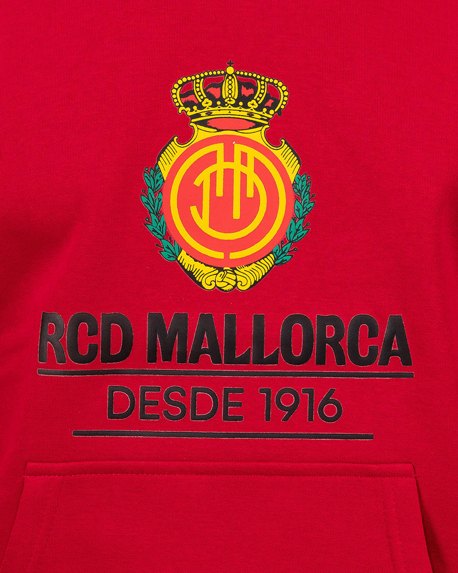 Sudadera con capucha Fanswear Escudo Roja Niño - Image 4
