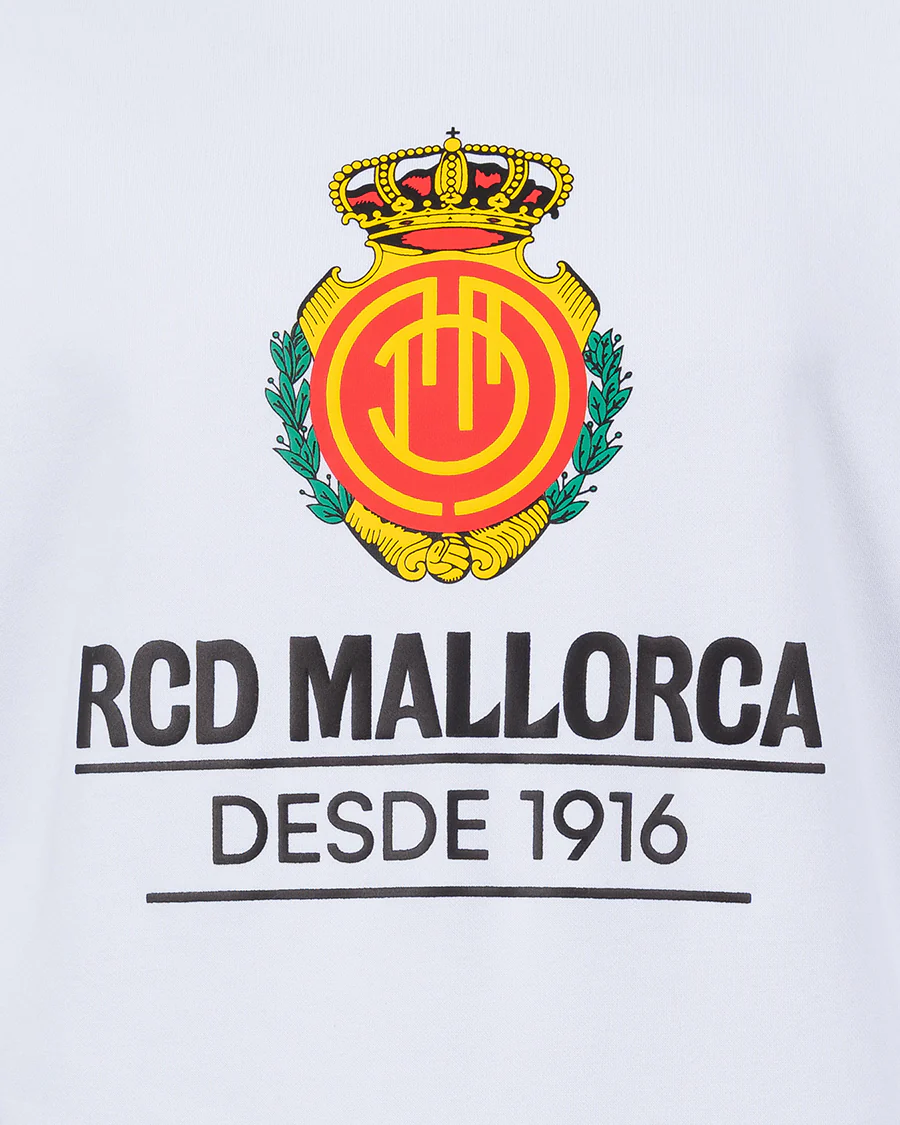 Sudadera Fanswear Escudo Crew Blanca Niño - Image 4