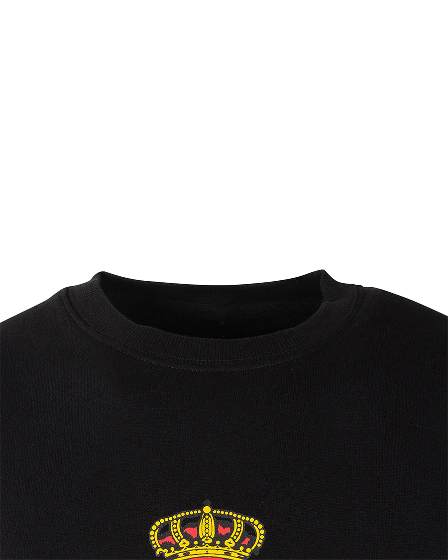 Sudadera Fanswear Escudo Crew Negra Niño - Image 4