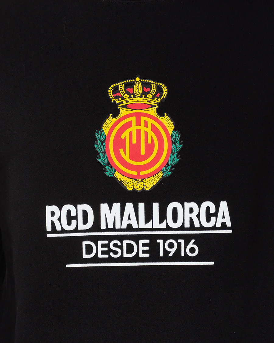 Sudadera Fanswear Escudo Crew Negra Niño - Image 5
