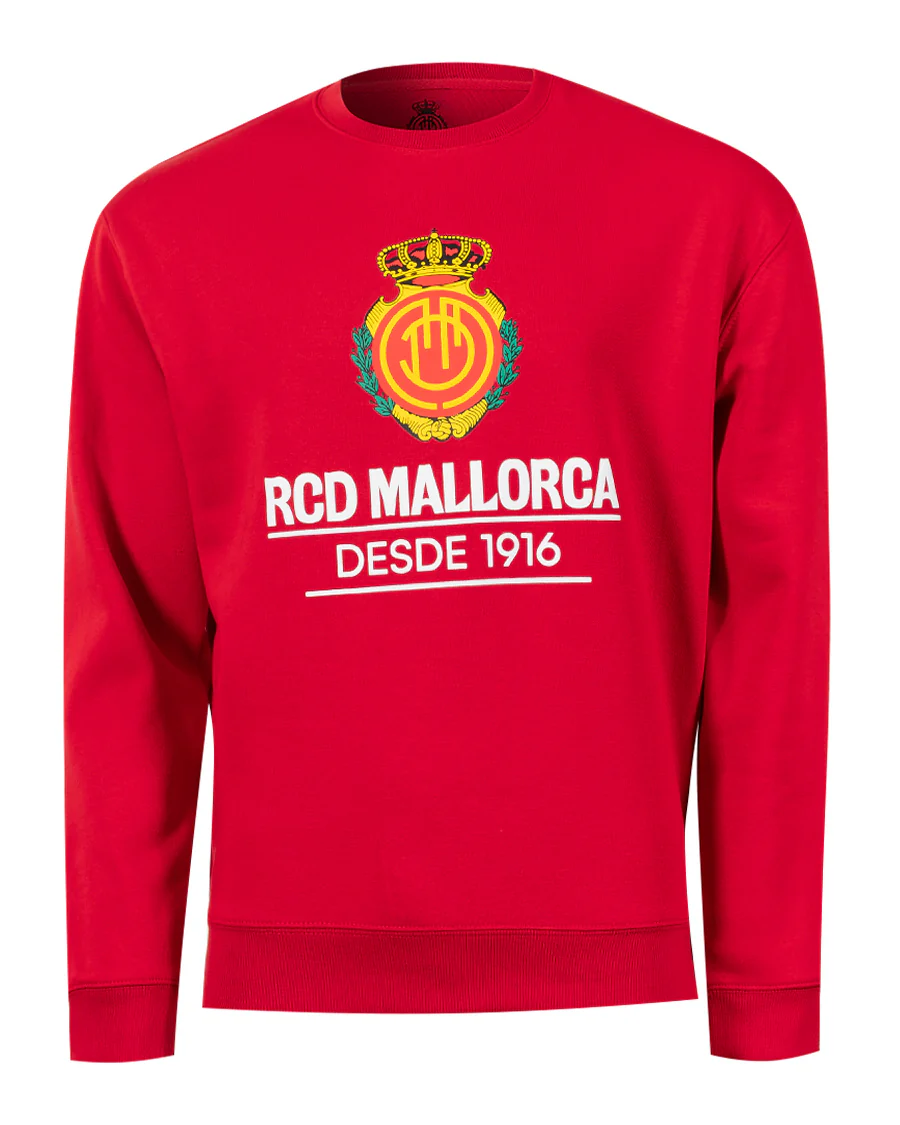 Sudadera Fanswear Escudo Crew Roja