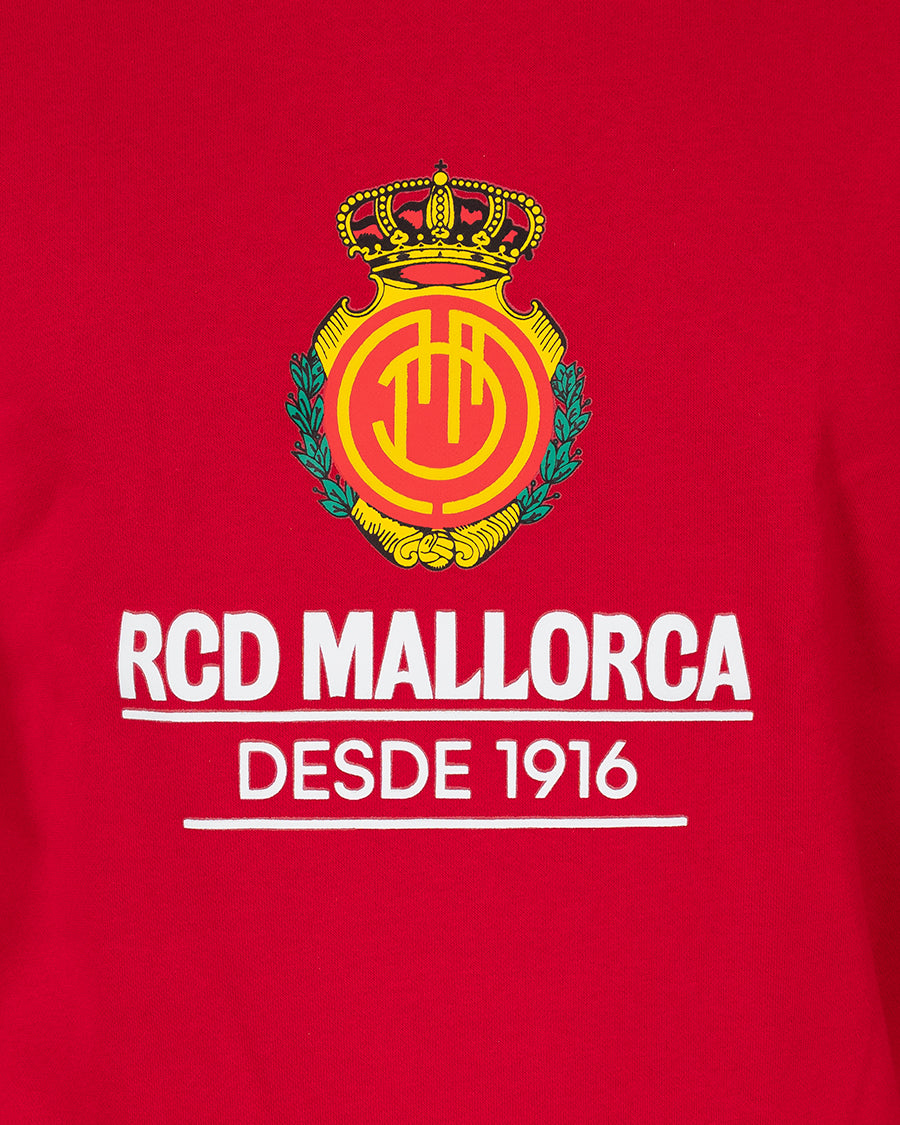 Sudadera Fanswear Escudo Crew Roja Niño - Image 4
