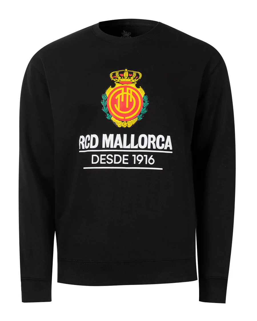 Sudadera Fanswear Escudo Negra