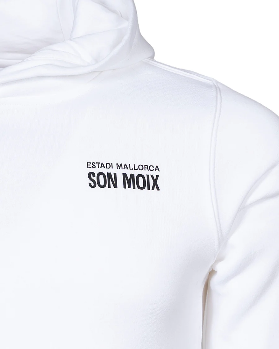 Sudadera con Capucha Fanswear Estadi Mallorca Son Moix Blanca Niño - Image 4